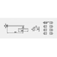 Griferia de ducha Hidromet 2V c/ ducha esc Geometry Lever