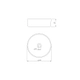Bacha Peirano Redonda Blanco mate BCH11BM