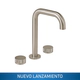 Griferia lavatorio Peirano Fabric Niquel 60-100NI