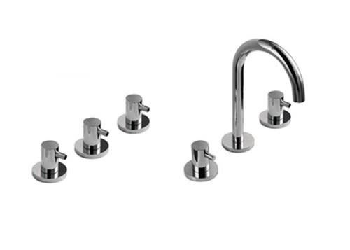 Griferia baño completa Hidromet Mini Lever Lavatorio Bidet