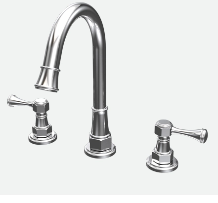 Griferia Lavatorio 3 Ag Antique Lever Cromo Andez 500.41