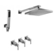Griferia ducha 2 vias y duchador Hidromet Geometry lever
