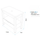 Mueble Campi OAK roble/blanco 80 cm sin mesada OA80