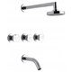 Griferia Baño Completa Fv Gredos Ducha c/tr Lavatorio Bidet