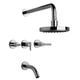 Griferia baño completa Fv Libby Lavatorio Ducha Bidet