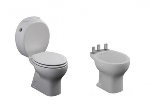 Juego Baño Ferrum Atuel Inodoro Corto Bidet Deposito Dual