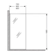 Mampara Ferrum vidrio rebatible 190x70 NL71A-01KHI-MP-018-CR