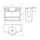 Mueble Ferrum Marina bco X8HC s/mesada MAR-MB-005-BL