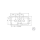 Bacha de cocina Tramontina Prime doble Marea 93830/123