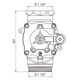 Válvula FV inodoros descarga slim solo base 0378.01