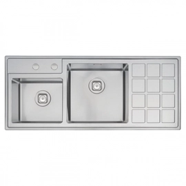 Bacha de cocina Tramontina Quadrum doble Plus 93920/103