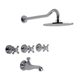 Griferia Baño Fv Vermont 83 cruz Lavatorio Bidet Ducha