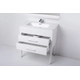 Mueble Campi Curve 100 blanco c/mesada loza 1 Ag.