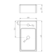 Bacha de apoyo rectangular Peirano 165x260x125 blanca BCH13