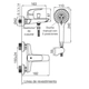 Griferia de ducha FV Epuyen Monoc ext c/duch 0310/L2-CR