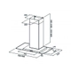 Campana Spar De Pared 60 Vetro Acero Inoxidable 6351-025