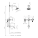 Griferia de ducha con transf Andez Up cr 600.27
