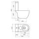 Inodoro largo Ferrum fontana 4.5lts FON-IN-250-BL