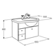 Mueble Ferrum 65 cm avignon de colgar blanco s/mesada AVI-MB-013-BL