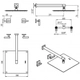 Griferia de ducha Hidromet Block s/transf lever Black 3409