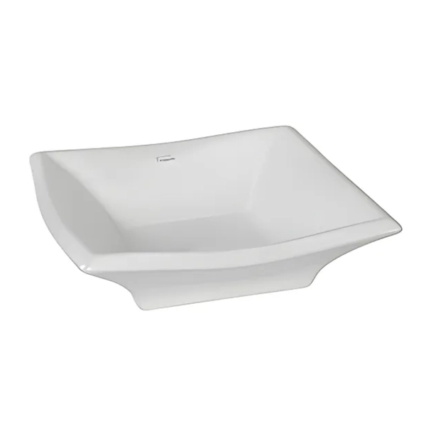 Bacha de baño Ferrum Tori Blanca Cuadra 40cm 1 Ag. L025K