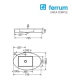 Lavatorio Ferrum Temple Khios s/ag bco LWK0F