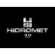 Hidromet griferia lavatorio pared texture black 9890negr