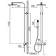 Griferia de ducha FV Dominic Monoc pared 313/85N cr