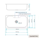 Bachas Cocina Johnson Simple 85.5x48x21 Luxor SI85AD