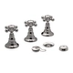 Griferia Baño Fv Vermont 83 cruz Lavatorio Bidet Ducha