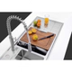 Bacha de cocina Tramontina Quadrum doble Plus 93920/103