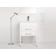 Mueble Campi Curve 100 blanco c/mesada loza 1 Ag.
