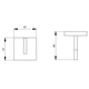 Percha Novum edge polished gold FR166/J3-PG