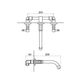 Griferia Andez Lavatorio De Pared Black Cromo (550.18)