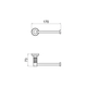 Accesorio Portarrollo sin tapa Andez Black Cromo 207.18.1.04.04