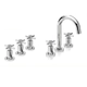 Griferia baño completa Peirano Crown Lavatorio Bidet Cromo