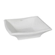 Bacha de baño Ferrum Tori Blanca Cuadra 40cm 1 Ag. L025K