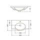 Bacha de Baño Ferrum Venecia 64 Cm 1 Ag VNC-MS-004-BL