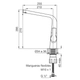 Griferia cocina aromo 411.04/D8-CR monoco mesada FV