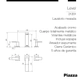 Griferia Piazza Lavatorio mesada Negro 21201NE