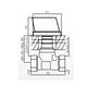 Llave de paso Novum Buzz 3/4" negro FR480/J8-BK