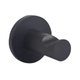 Accesorio de baño Ottone Percha simple Basic negro mate
