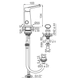Grifería de bidet FV aromo monocomando 0189/D8-NG