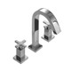 Griferia baño Hidromet Lavatorio Geometry Cruz Cromo