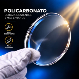 Cristales Orgánicos de Stock en POLICARBONATO Blancos