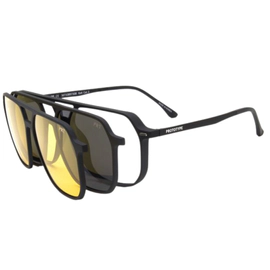 Anteojo de Vista Prototype Clip On Calvin Matt Black Polarizado