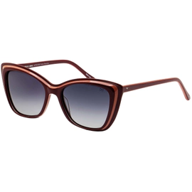 Anteojo De Sol Mariana Arias 1252 Burgundy Polarizado