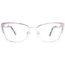 Anteojo de Vista Elizabeth Arden Peggy Plateado y Violeta