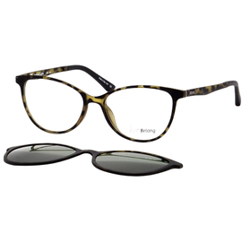 Anteojo de Vista Belong Clip-On DY S130 Carey Verde Polarizado