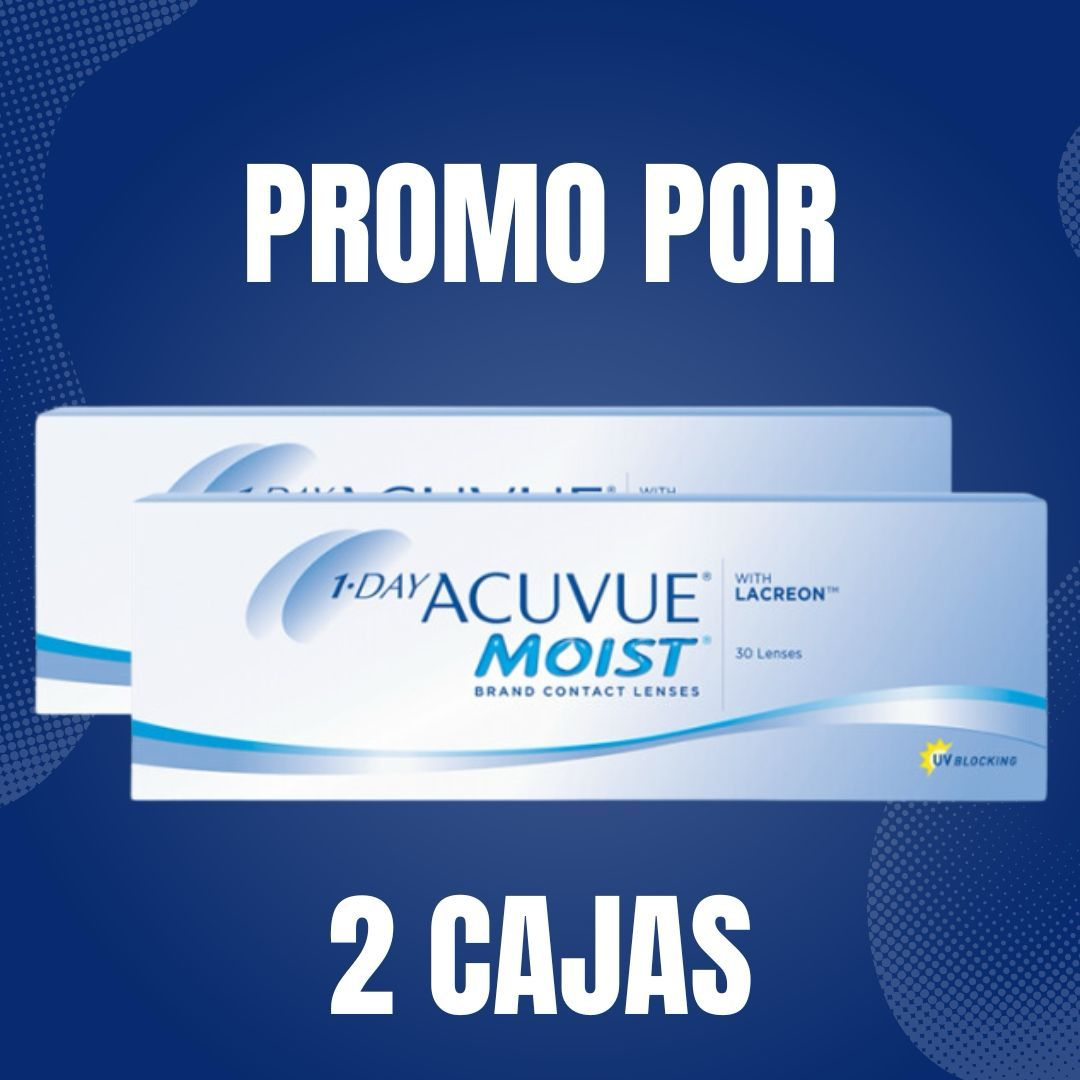 Promoción cajas 1-day Acuvue Moist (2da al 50%) MC Optica